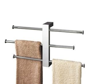 ORIGINS LIVING GEDY CHROME WALL MOUNTED BRIDGE TOWEL HOLDER, 7630-13